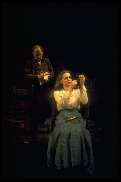 Liv Ullmann and Robert Donley in a scene from the Broadway revival of the play "Anna Christie." (New York)