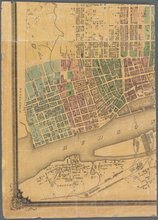 Map of the city of Albany: with villages of Greenbush, East Albany & Bath, N.Y.