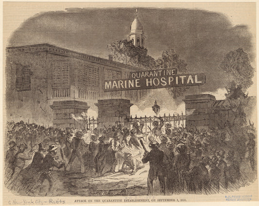 Attack on the quarantine establishment, on September 1, 1858