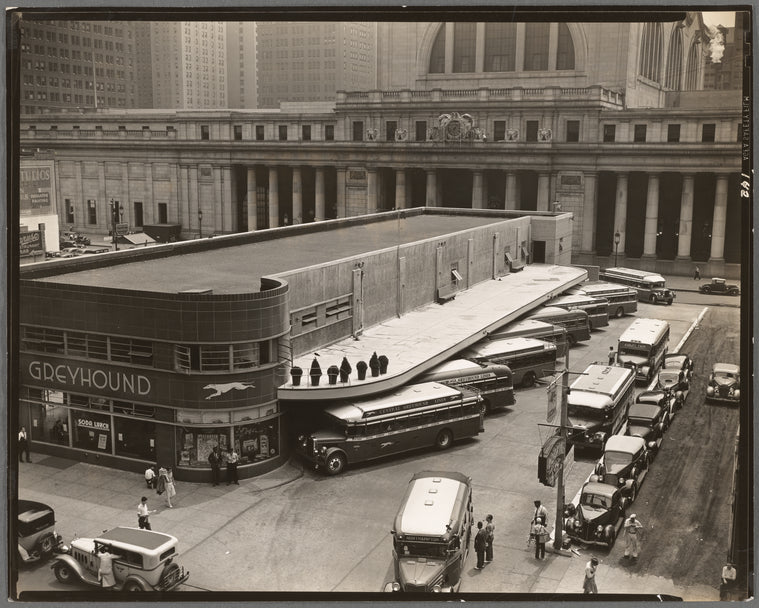 Greyhound Bus Terminal, 33rd and 34th Streets between Seventh and Eighth Avenues