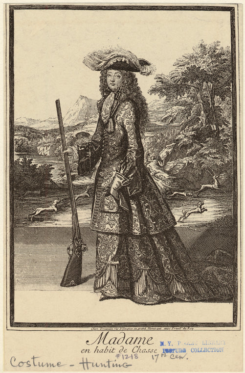 Madame en habit de chasse