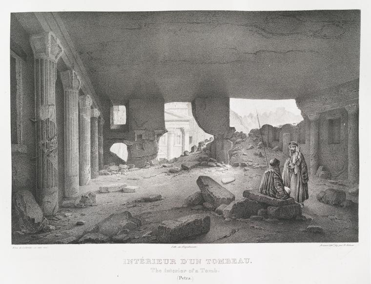 Intérieur d'un tombeau. (Petra)