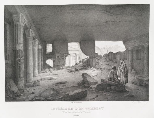 Intérieur d'un tombeau. (Petra)