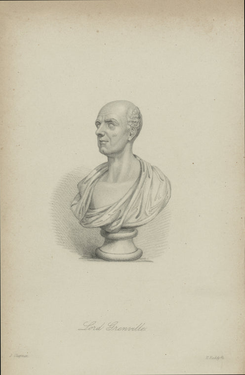 Bust of Lord Grenville.