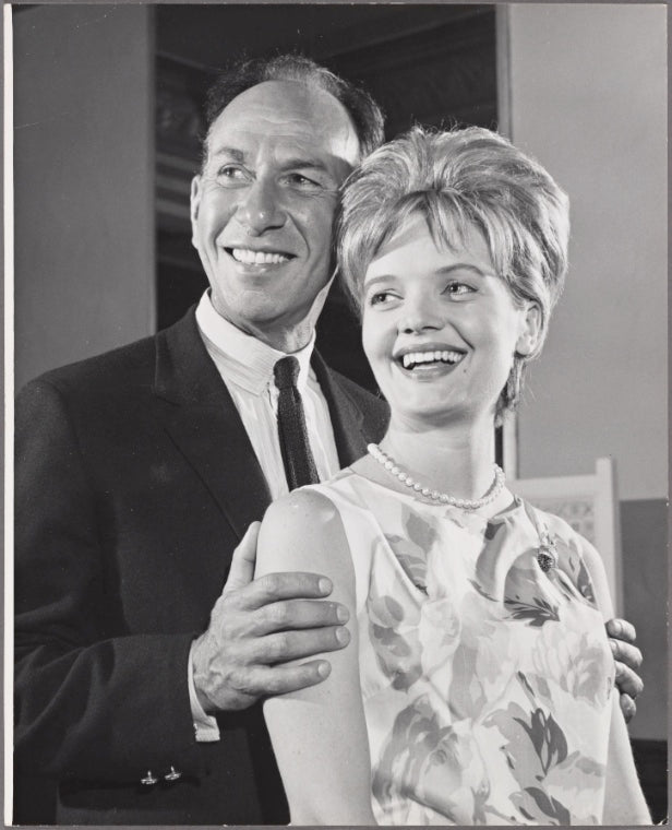 José Ferrer and Florence Henderson in a scene from the original 1963 Broadway production of "The Girl Who Came to Supper"