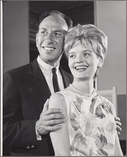 José Ferrer and Florence Henderson in a scene from the original 1963 Broadway production of "The Girl Who Came to Supper"