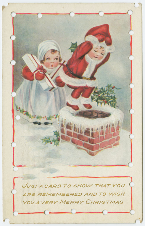 Just a card to show that you are remembered and to wish you a very merry Christmas.