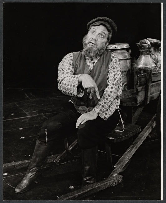 Luther Adler in the stage production Fiddler on the Roof