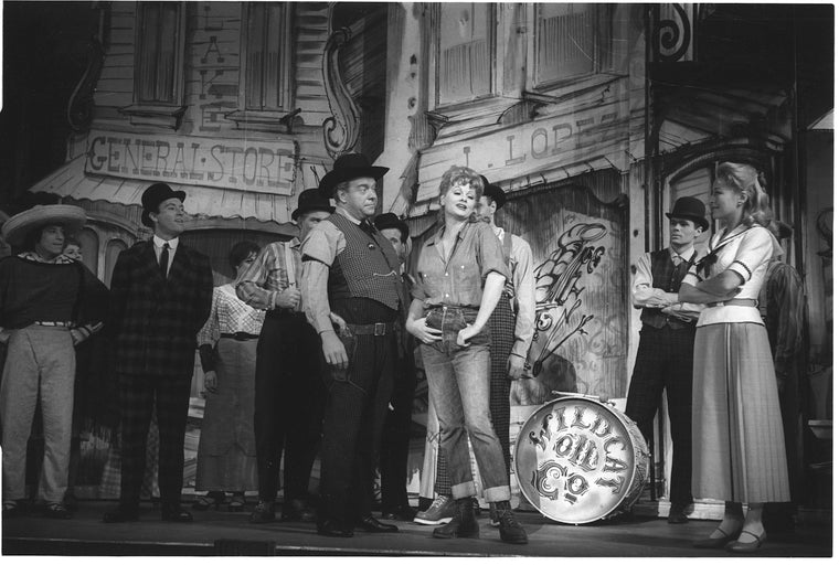 Lucille Ball and ensemble in Wildcat.
