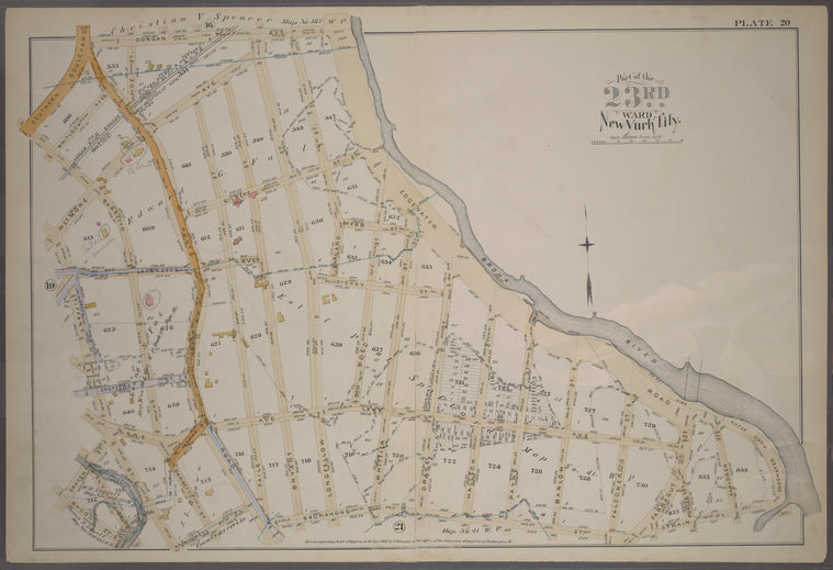 Plate 20: [Bounded by Dongan Ave., Edgewater Rd., Strain Pl., Sacrahong St., Grinnell Pl., Tiffany St., Winslow St., Bacon St., Craven St., Tiffany St., Wetmore Ave., Barretto St. and Southern Boulevard.]