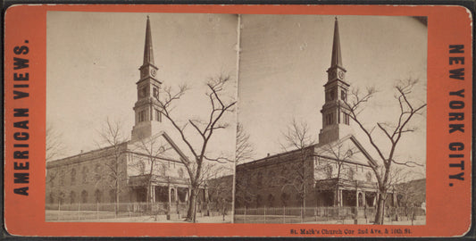St. Mark's Church. cor. 2nd Ave. & 10th St.