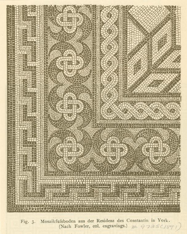 Mosaikfussboden aus der Residenz des Constantin in York