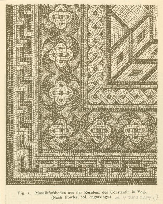 Mosaikfussboden aus der Residenz des Constantin in York