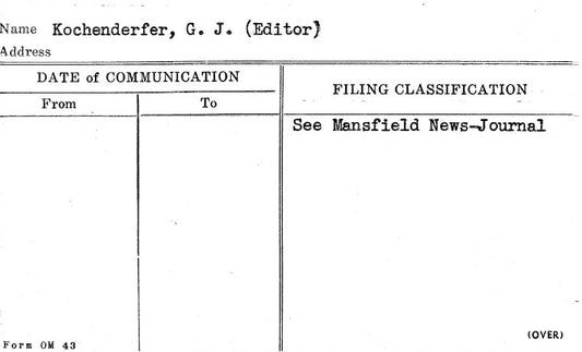 Kochenderfer, G.J. (Editor)