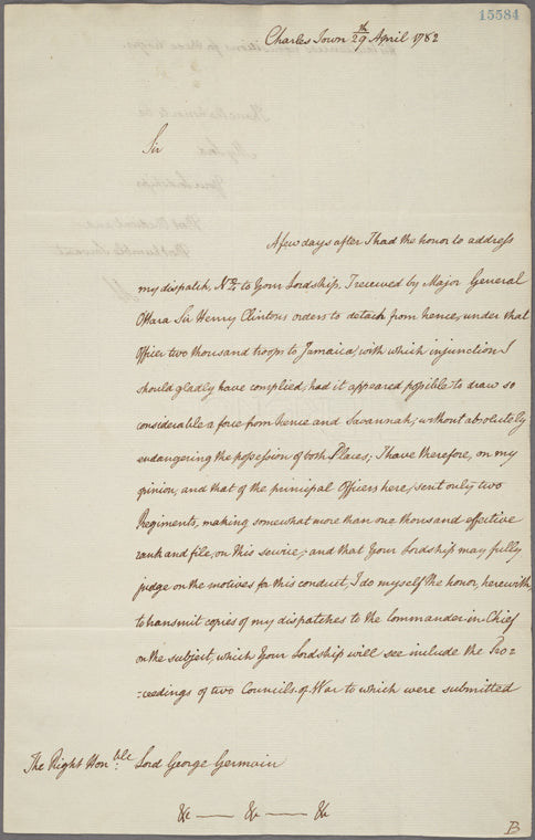 Letter to Lord George Germain