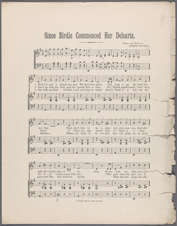 Since Birdie commenced her Delsarte