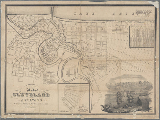 Map of Cleveland and its environs