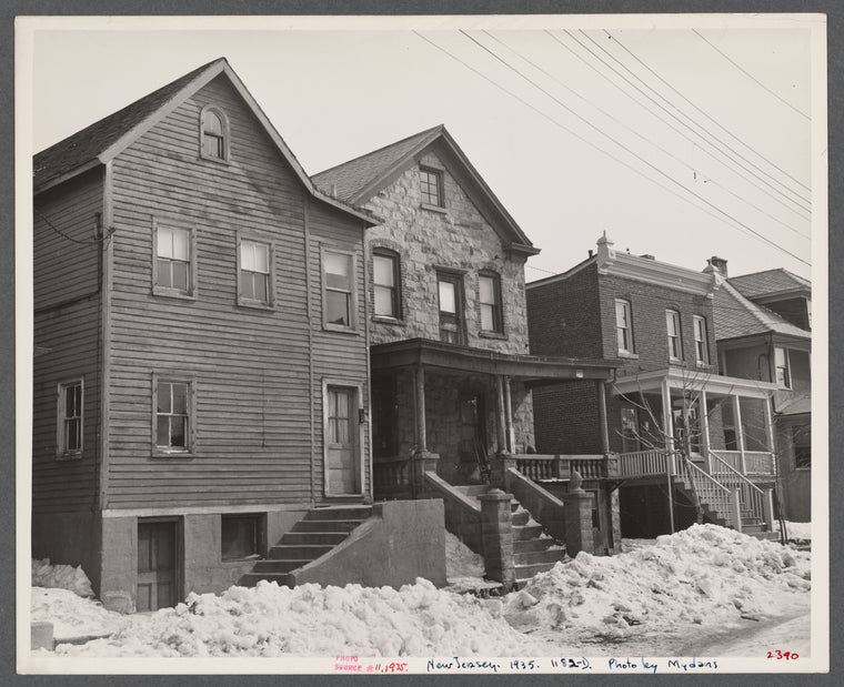 Houses closely constructed in Bound Brook, New Jersey.