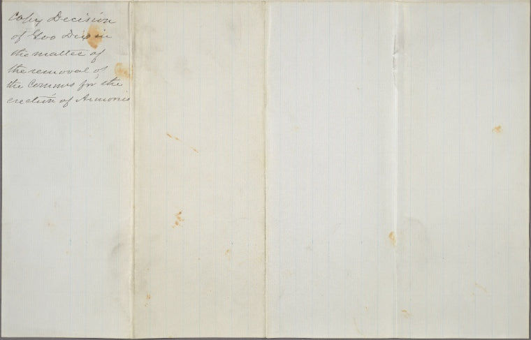 General legislative correspondence, 1874