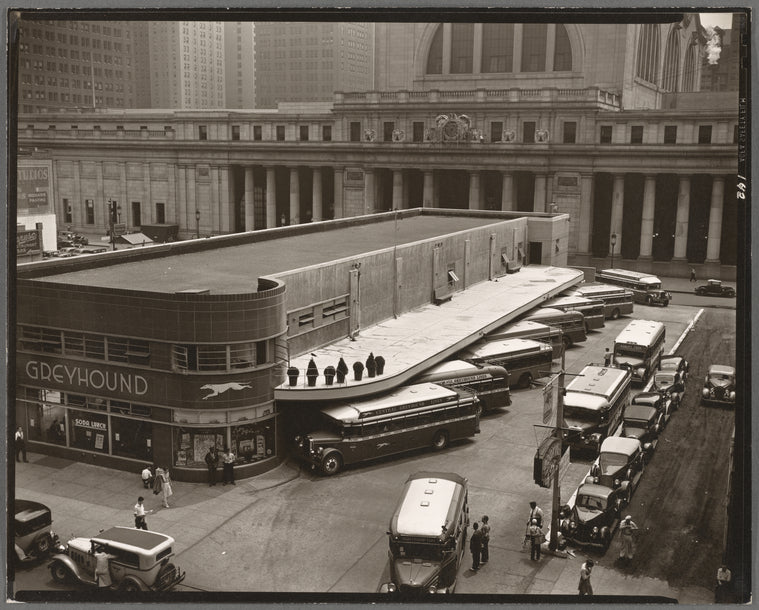 Greyhound Bus Terminal, 33rd and 34th Streets between Seventh and Eighth Avenues