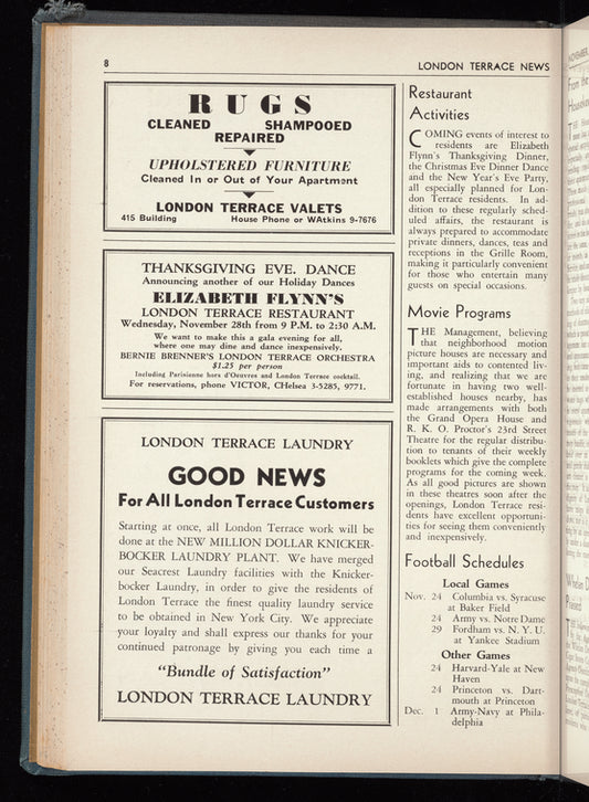 London Terrace news