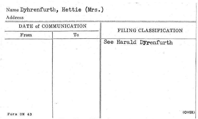 Dyhrenfurth, Hettie (Mrs.)