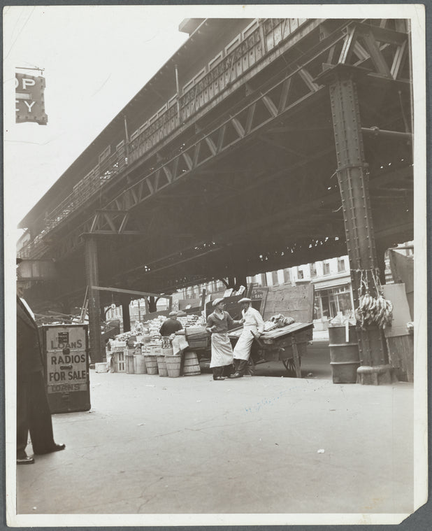 Pushcart vendors, 145th St. and 9th Ave.