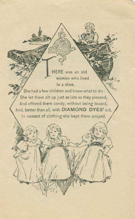 Diamond Dyes nursery rhymes pictorial.