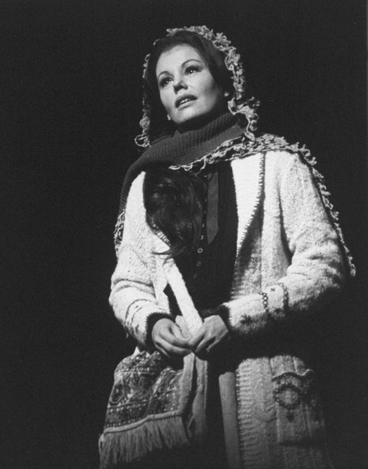 Actress Marsha Mason in a scene from the Broadway production of the play "The Good Doctor"