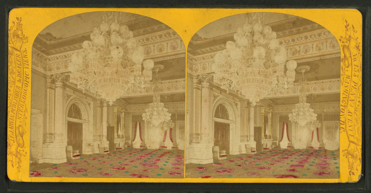 Interior view of the White House.
