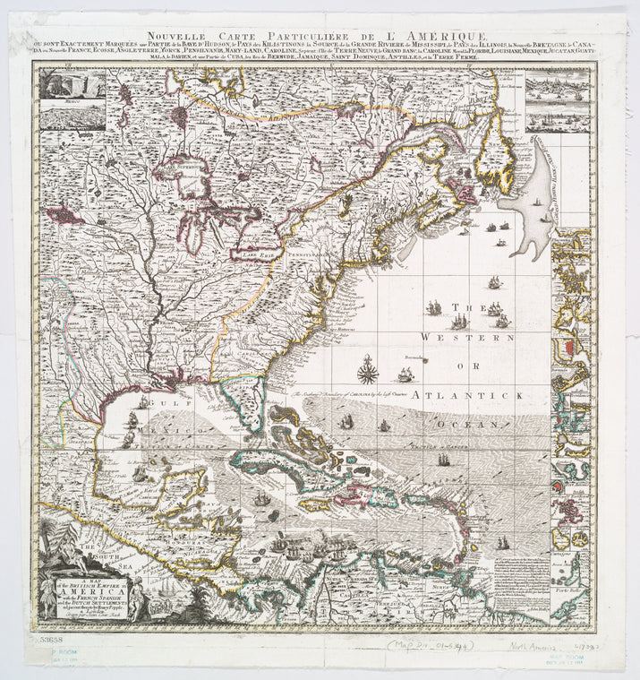 A map of the British Empire in America with the French, Spanish and the Dutch settlements adjacent thereto