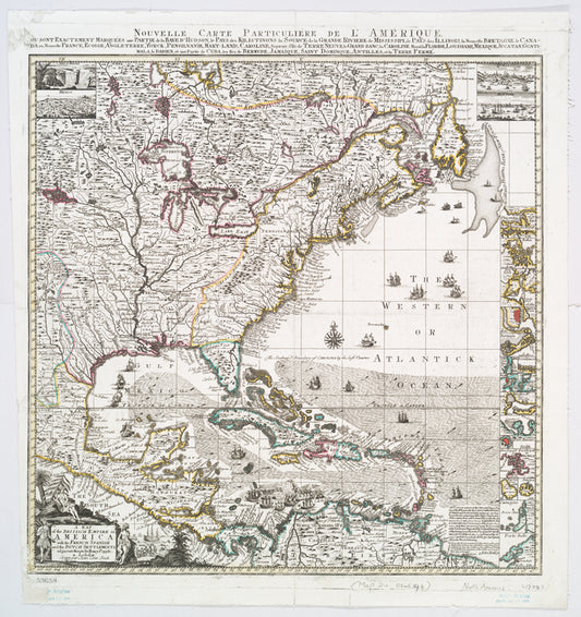 A map of the British Empire in America with the French, Spanish and the Dutch settlements adjacent thereto