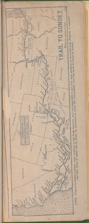 Strip maps of the "Trail to sunset" transcontinental automobile route: Chicago-Los Angeles via Santa Fe Trail