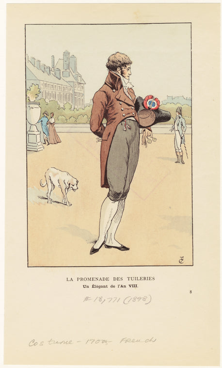 La promenade des Tuileries un élégant de l'an VIII