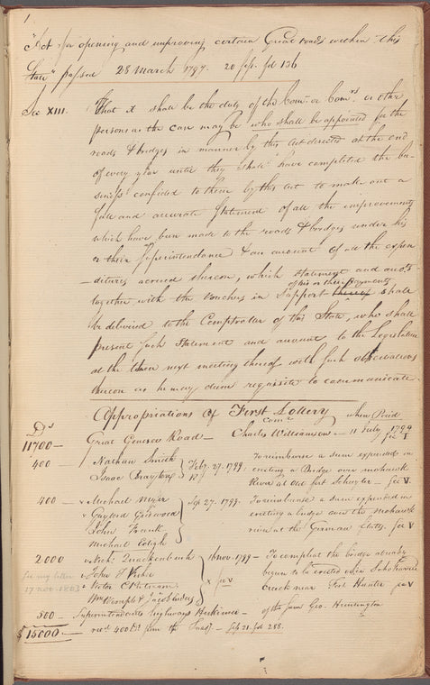 New York State Comptroller memorandum book