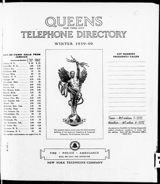 Queens telephone directory