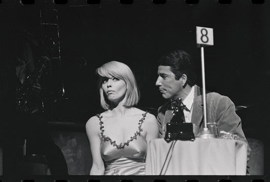 Jill Haworth and Bert Convy in the stage production Cabaret
