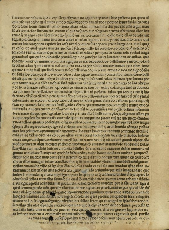 Letter of Columbus to Luis de Santangel, dated 15 February 1493