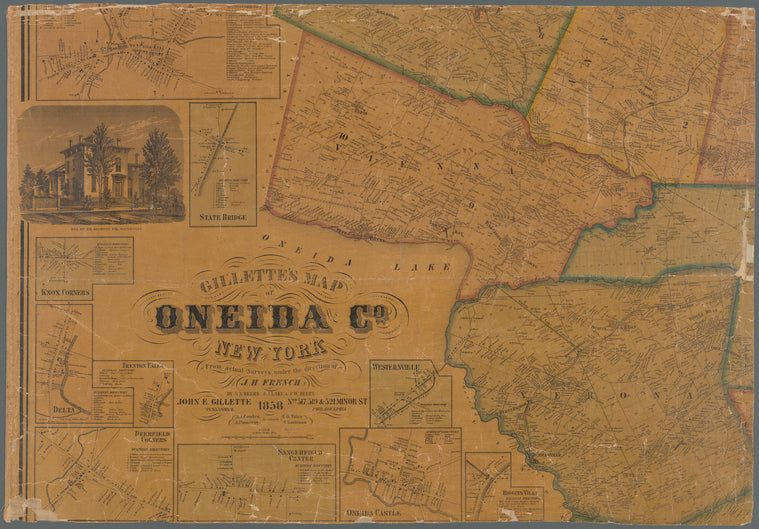 Gillette's map of Oneida Co., New York: from actual surveys