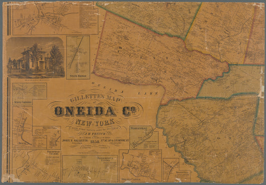 Gillette's map of Oneida Co., New York: from actual surveys