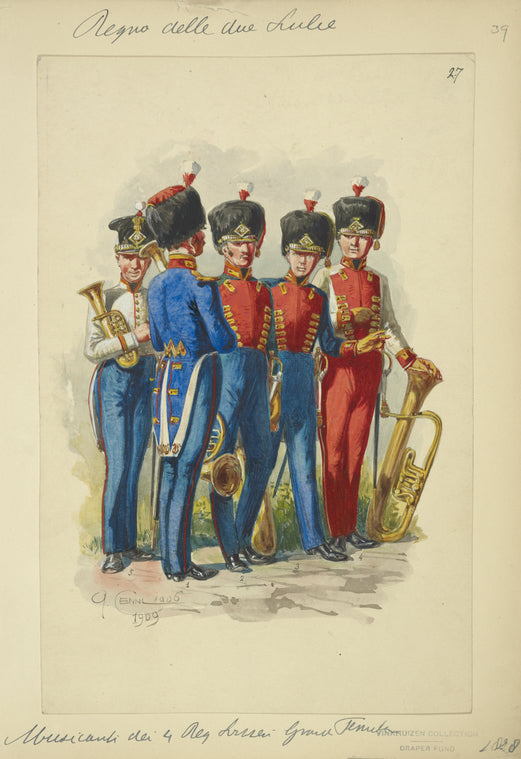 Italy. Kingdom of the Two Sicilies, 1824-1828