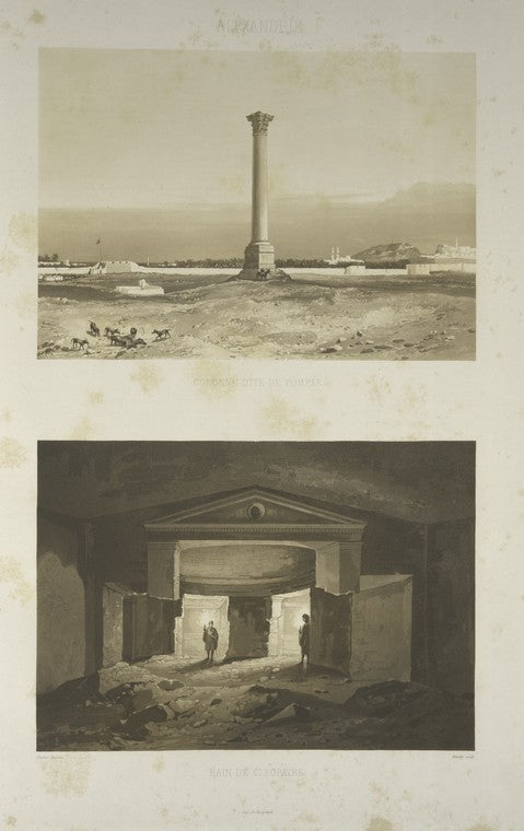 Alexandrie, colonne dite de Pompée; Alexandrie, Bain de Cleopatra
