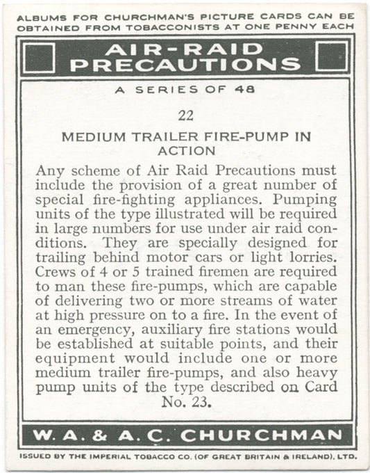 Medium trailer fire-pump in action.