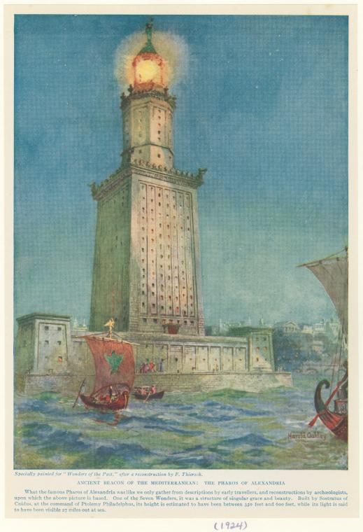 Ancient beacon of the Mediterranean: The Pharos of Alexandria