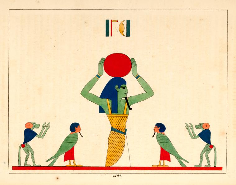 Pooh, Piioh, Ioh [Khonsu], [le Dieu-Lune, directeur des ames.]