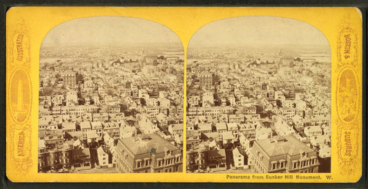 Panorama from Bunker Hill monument, W.