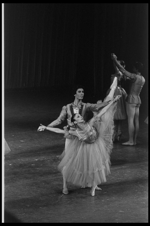 New York City Ballet production of "Brahms-Schoenberg Quartet" with Elyse Borne and Christopher d'Amboise, choreography by George Balanchine (New York)