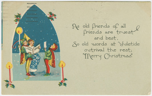 As old friends of all friends are truest and best,...