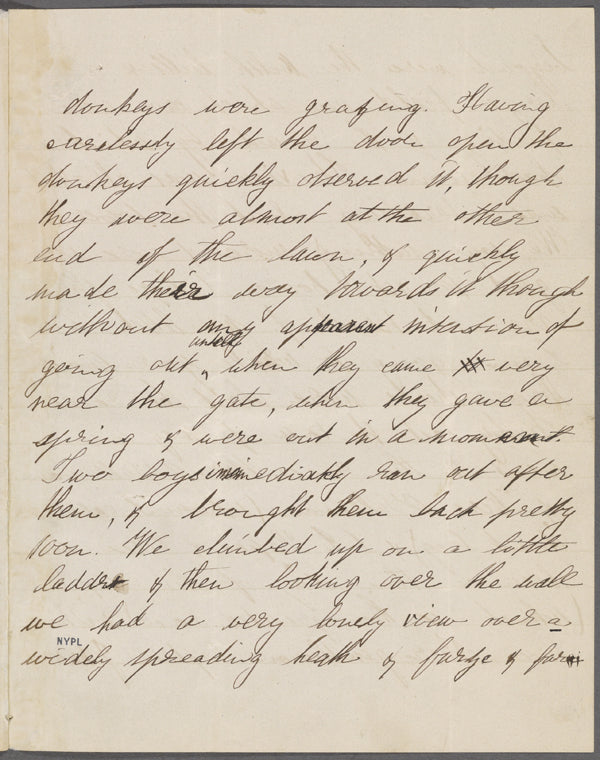 Hawthorne, Una, AL to Elizabeth [Palmer Peabody], aunt. May 7, [1854].