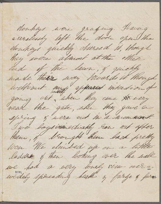 Hawthorne, Una, AL to Elizabeth [Palmer Peabody], aunt. May 7, [1854].